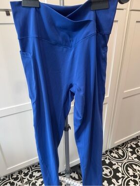Halara Royal Blue High Waisted Leggings Size Large